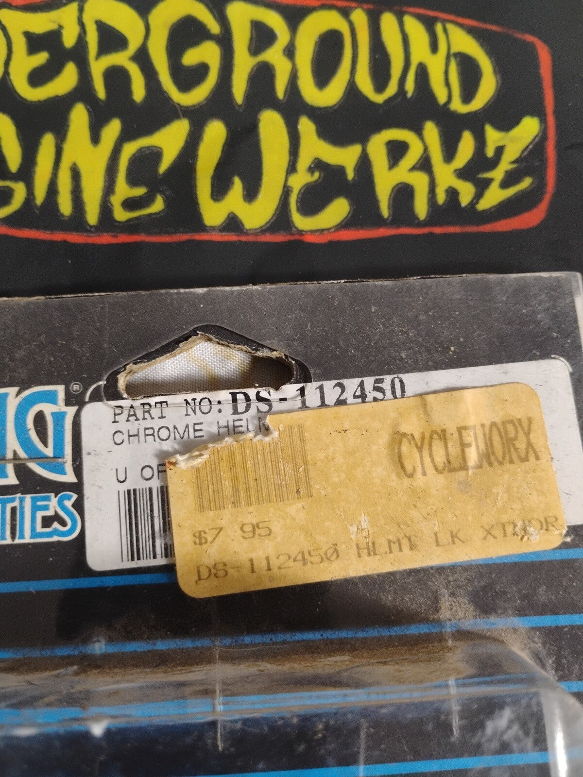 Drag Specialties Chrome Helmet Lock Extenders DS-112450: New/sealed