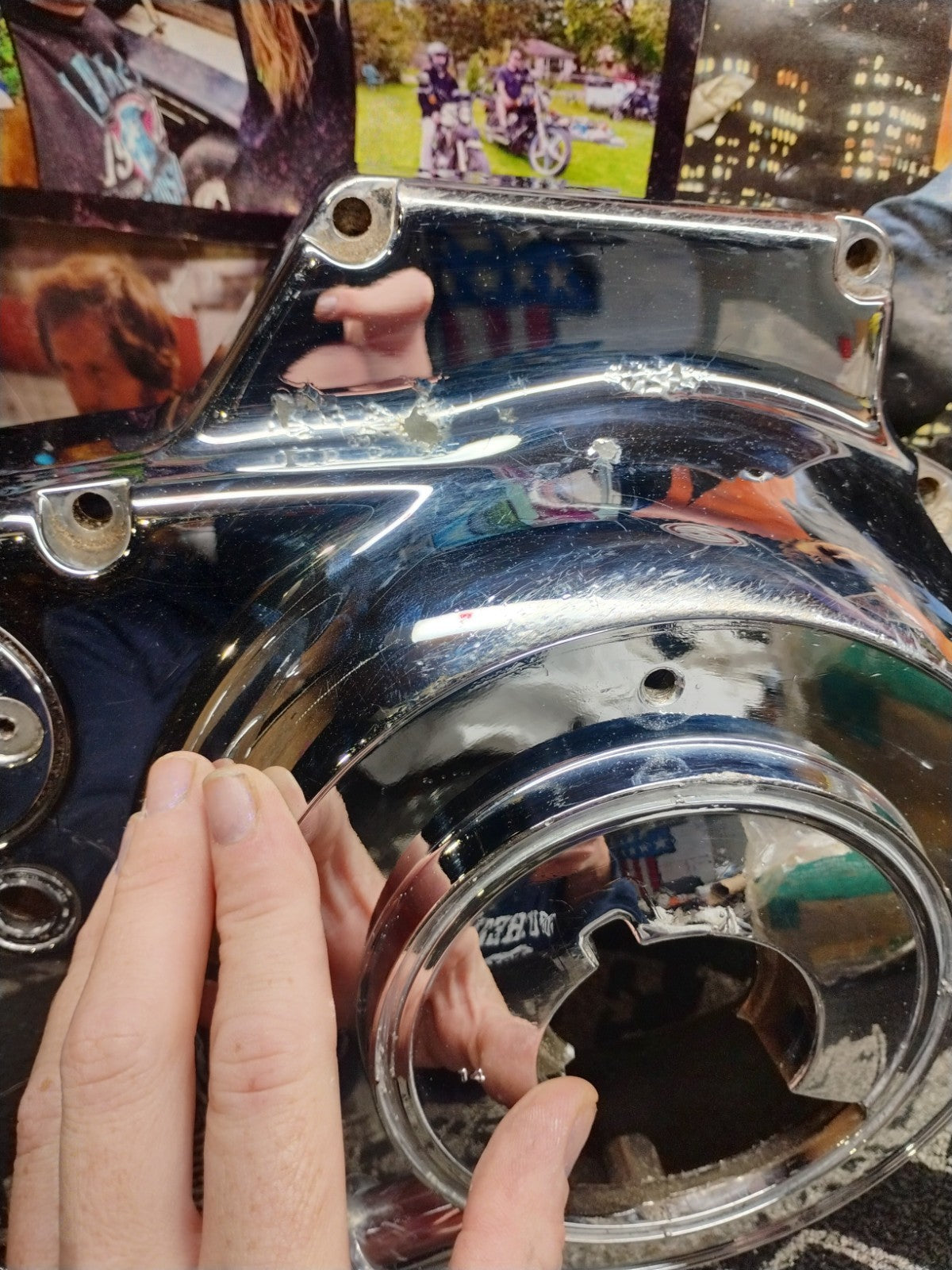 Chrome Clutch Primary Cover For 93-03 Harley Sportster XL  PN34951-95
