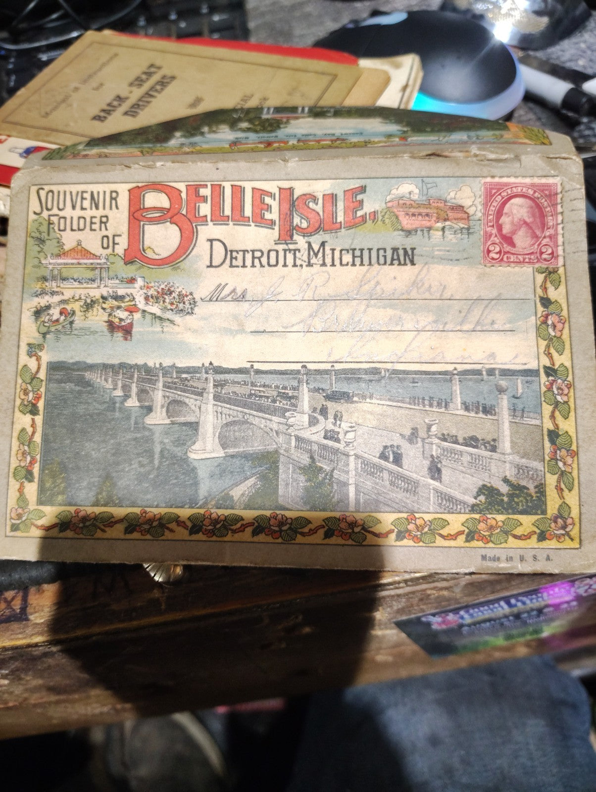 1920 Souvenir Folder Of Belle Island Detroit Michigan