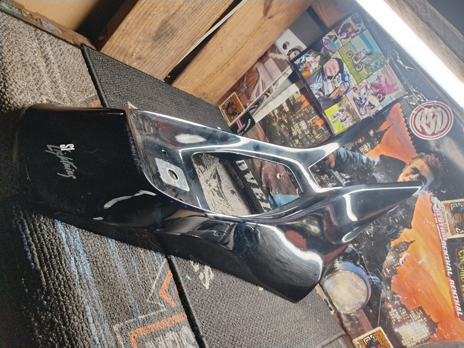 1996-1998 Buell S1 Lightning Rear Tail Fairing Seat Cowl Black OEM M0190.TA