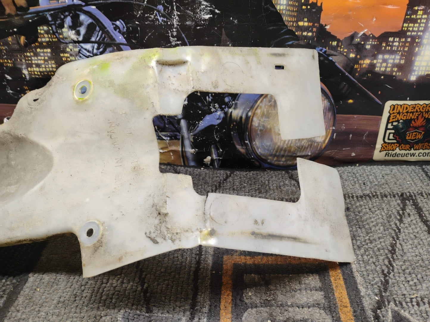 Kawasaki KX60 Rear Fender Mud Flap Splash Guard