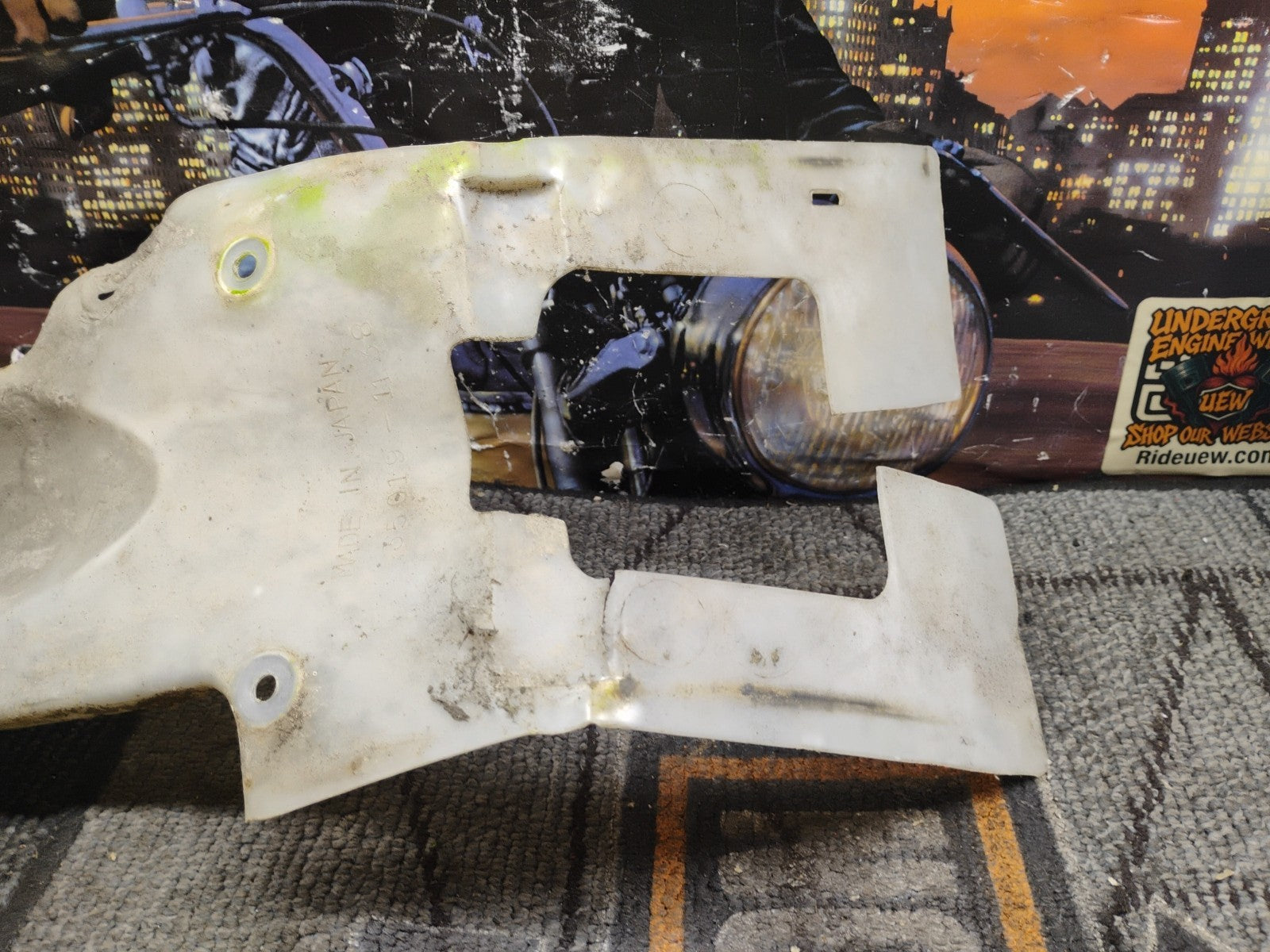Kawasaki KX60 Rear Fender Mud Flap Splash Guard
