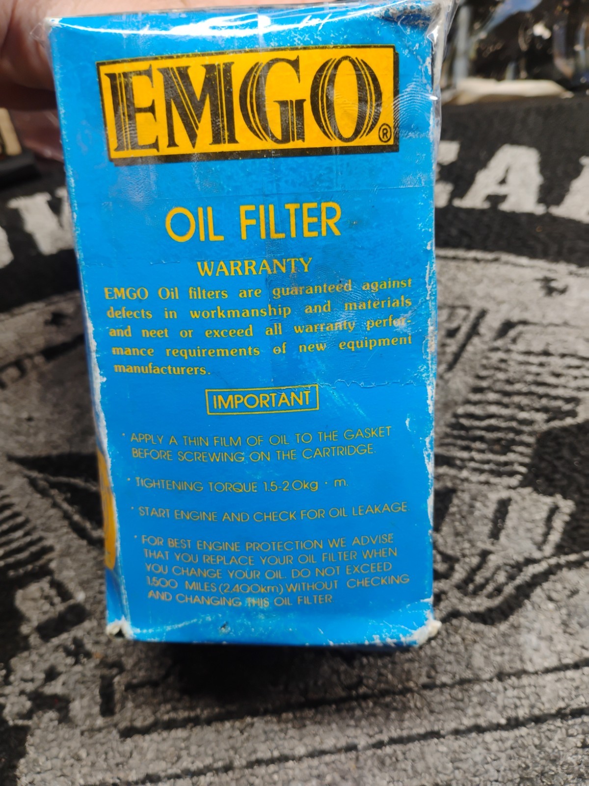 EMGO 10-82420 Black Extra Long Oil Filter Replaces Harley-Davidson 63813-90