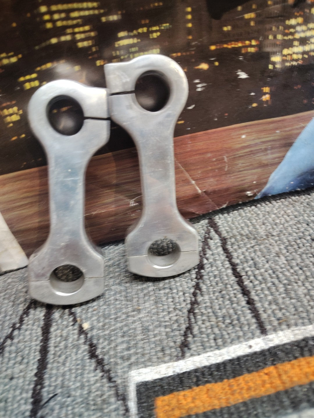  5in DOG BONE HANDLEBAR RISERS HARLEY KNUCKLEHEAD PANHEAD SHOVELHEAD 