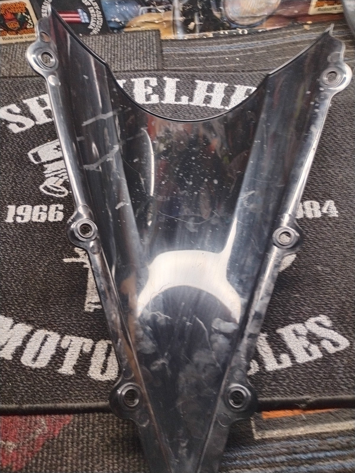 Motorcycle Black Windshield for Yamaha YZF R1 2004-2006 ABS Plastic Windscreen