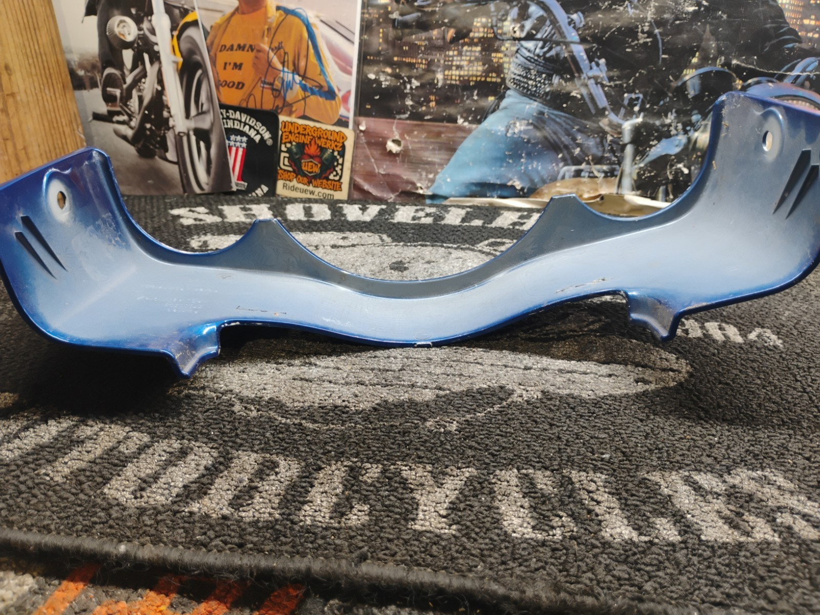 2011-2013 Harley-Davidson CVO Road Glide Blue Outer Fairing Front Skirt