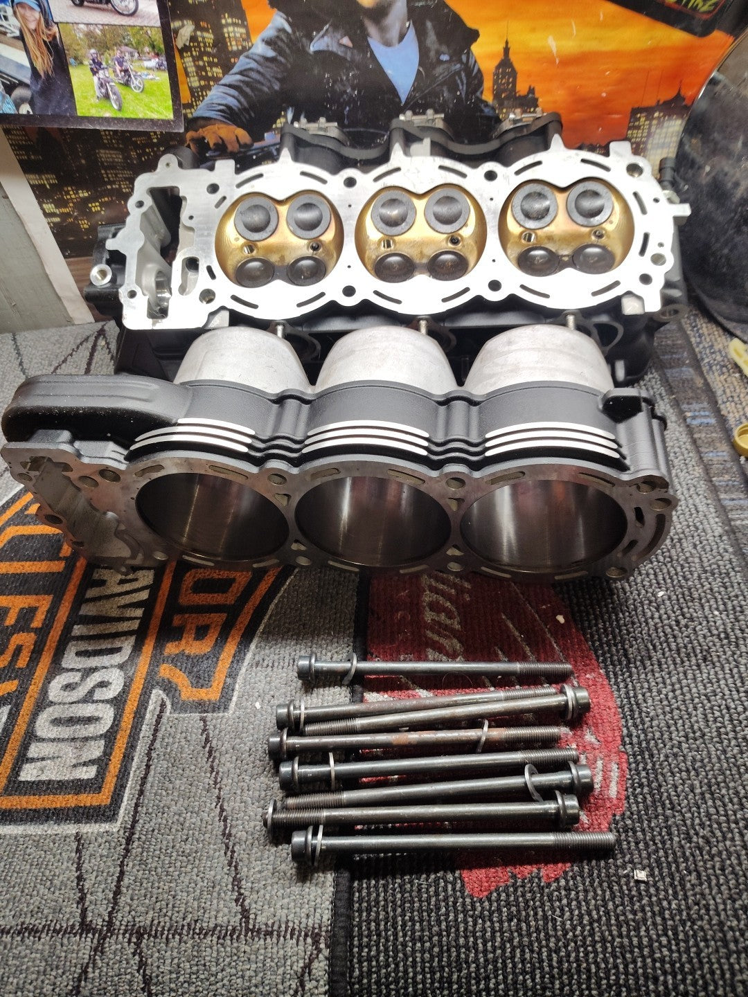 Triumph Speed Triple 1200 RS RR 2021 engine cylinder barrel piston pistons