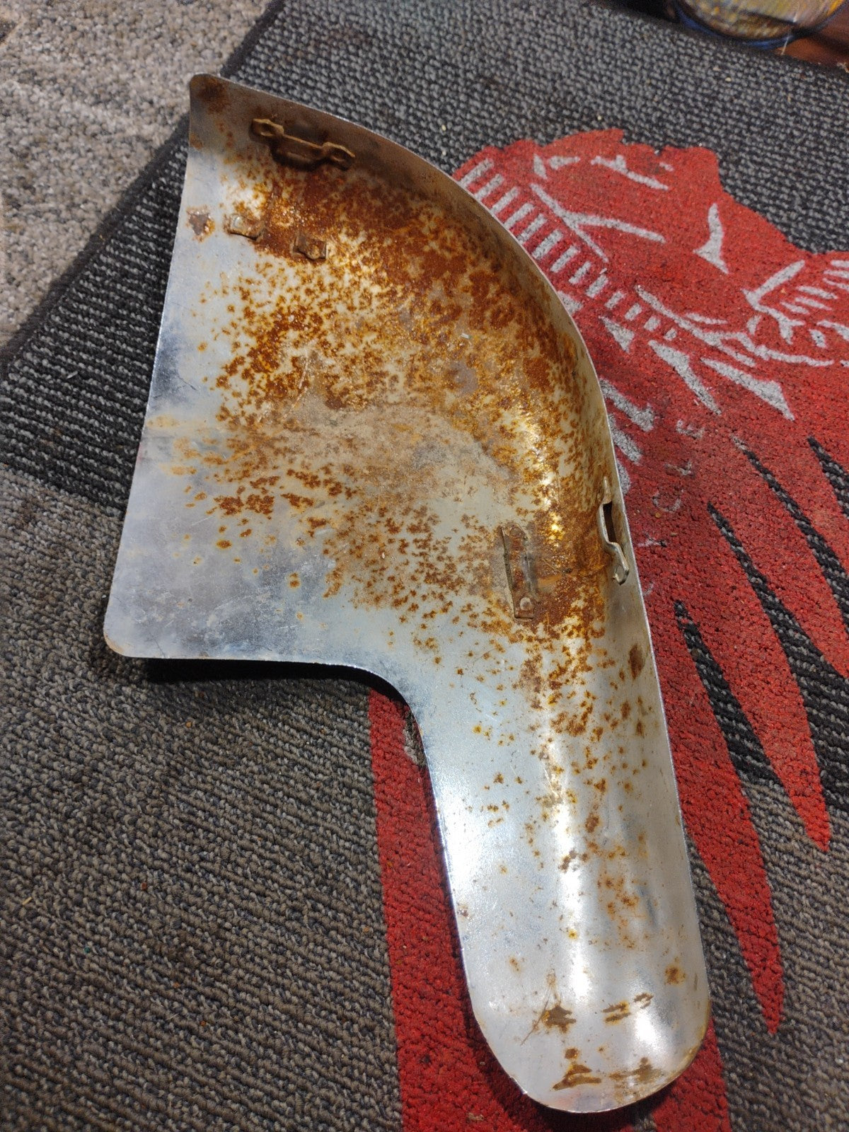 OEM HARLEY PANHEAD SHOVELHEAD CROSSOVER HEAT SHIELD W Clamps 1965 - 1984 FL FLH