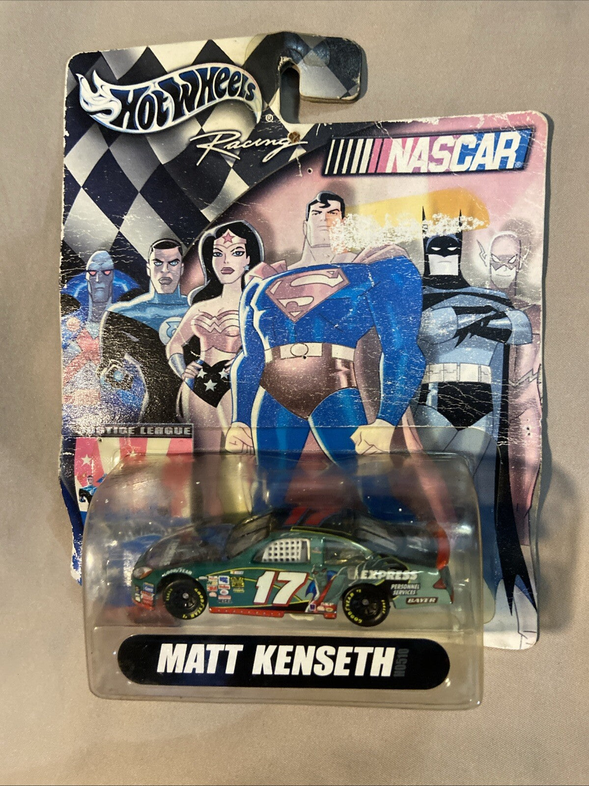 Hot Wheels Nascar VILLAINS Justice League Car #G9321 1:64 Chevy Monte Carlo F2