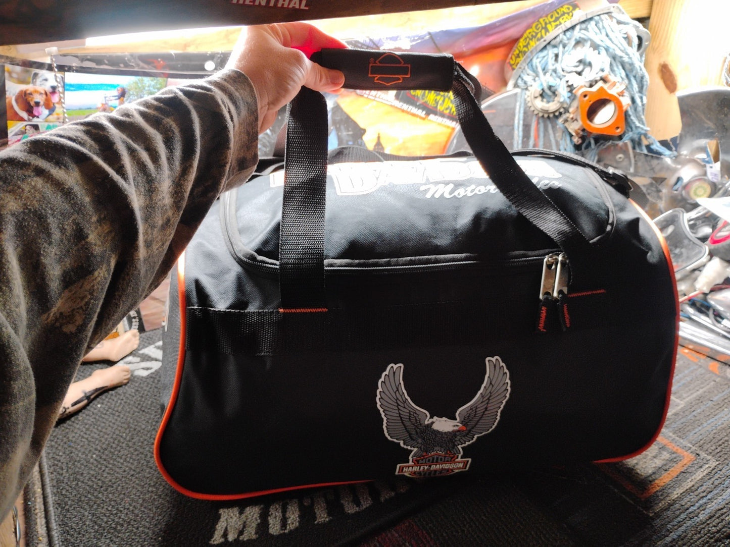 HARLEY DAVIDSON MOTORCYCLES LIGHTWEIGHT LOGO TRAVEL CARRY BAG SIZE MEDIUM 