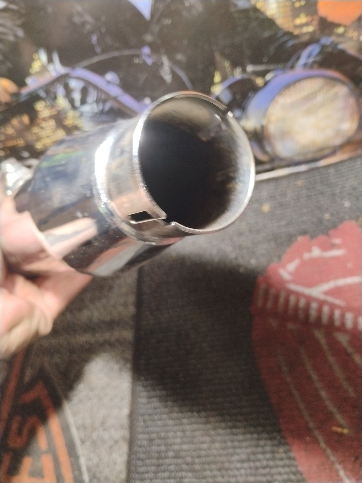 Harley-Davidson 65898-95 Fishtail Muffler Exhaust Chrome