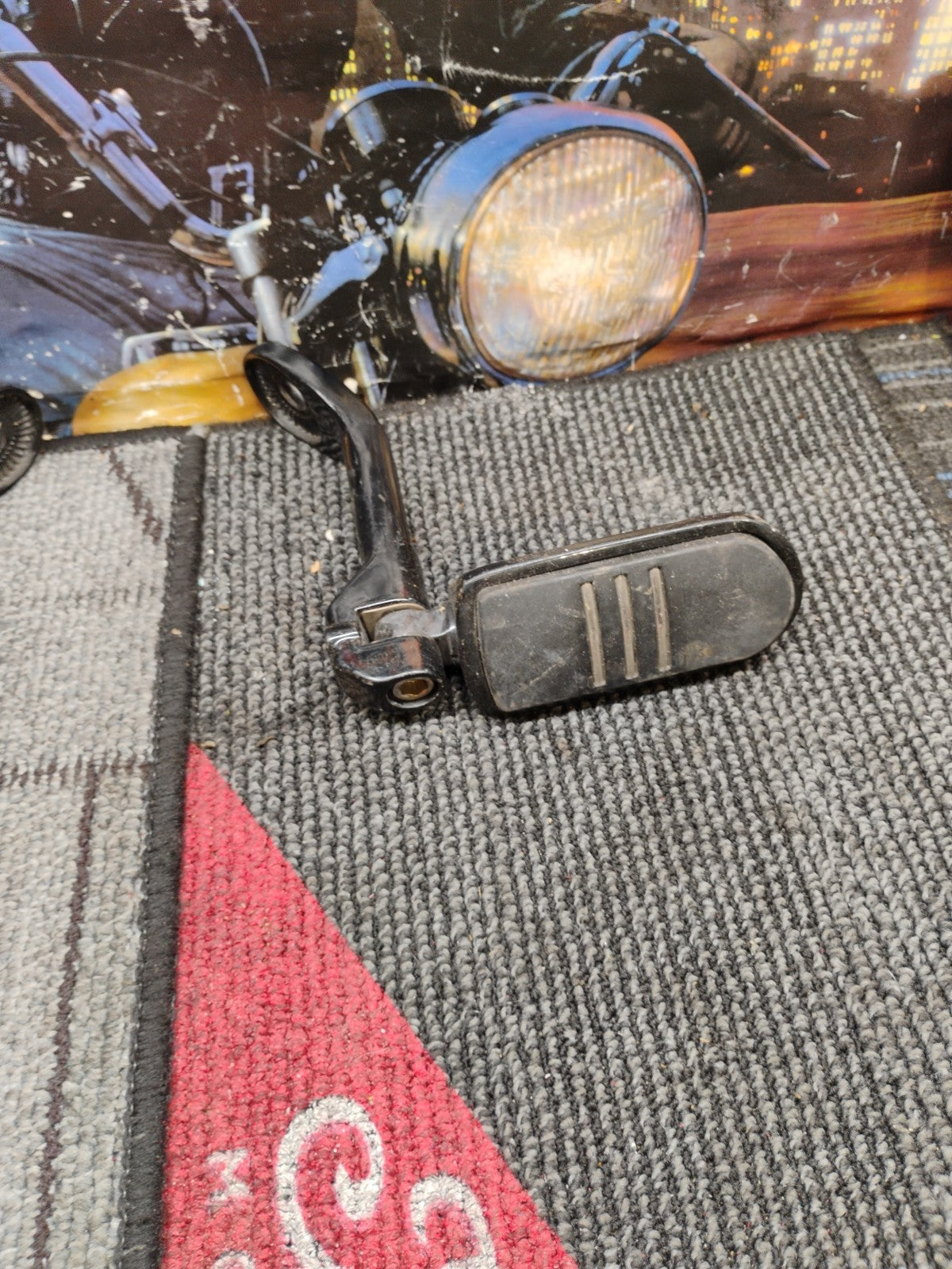 Junjumoto 32mm Black Angled Used Replacement Highway Foot Pegs  Bs