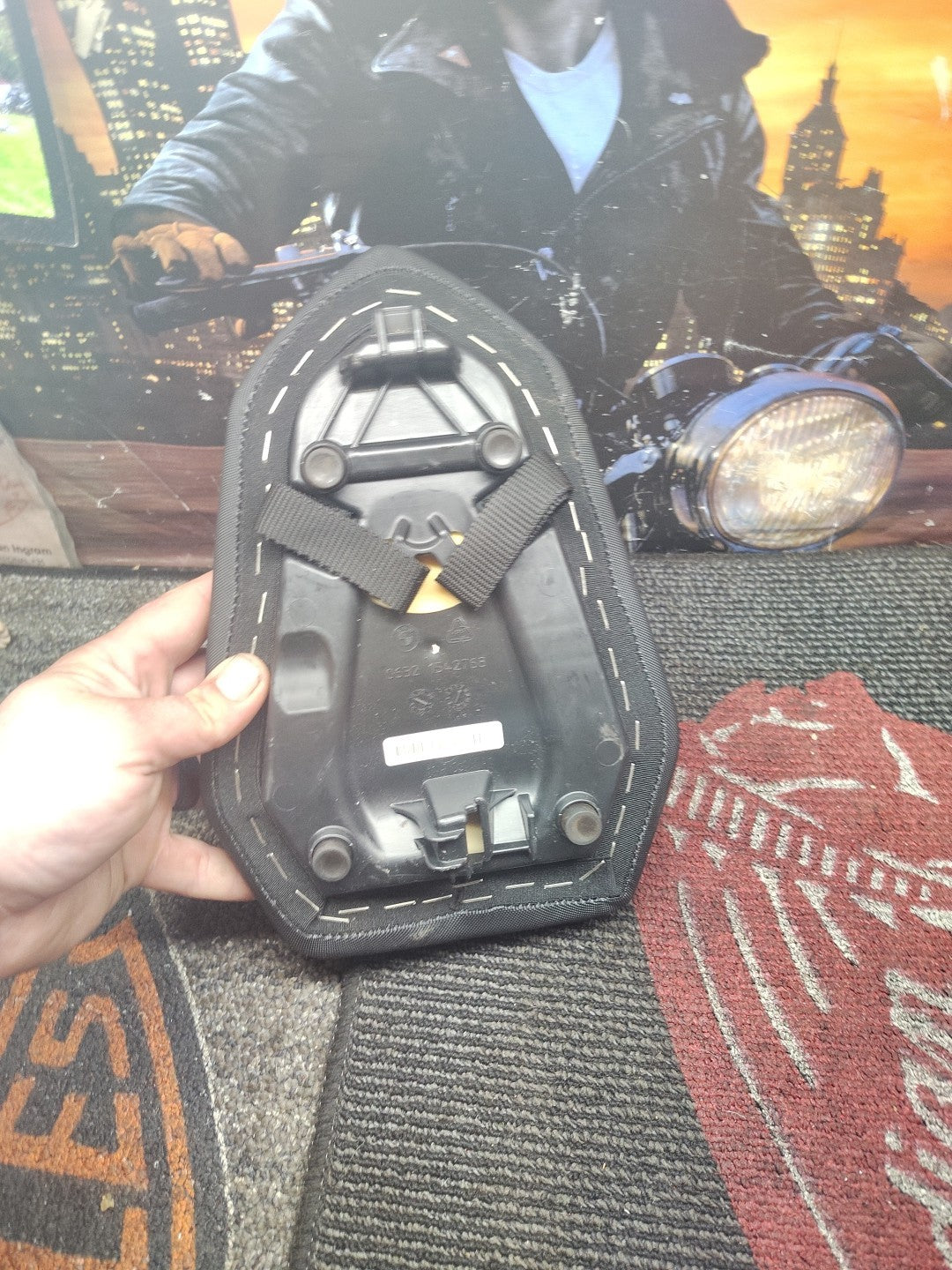 PU Rear Passenger Cushion Saddle Seat Comfort For BMW S1000RR M1000RR Mm