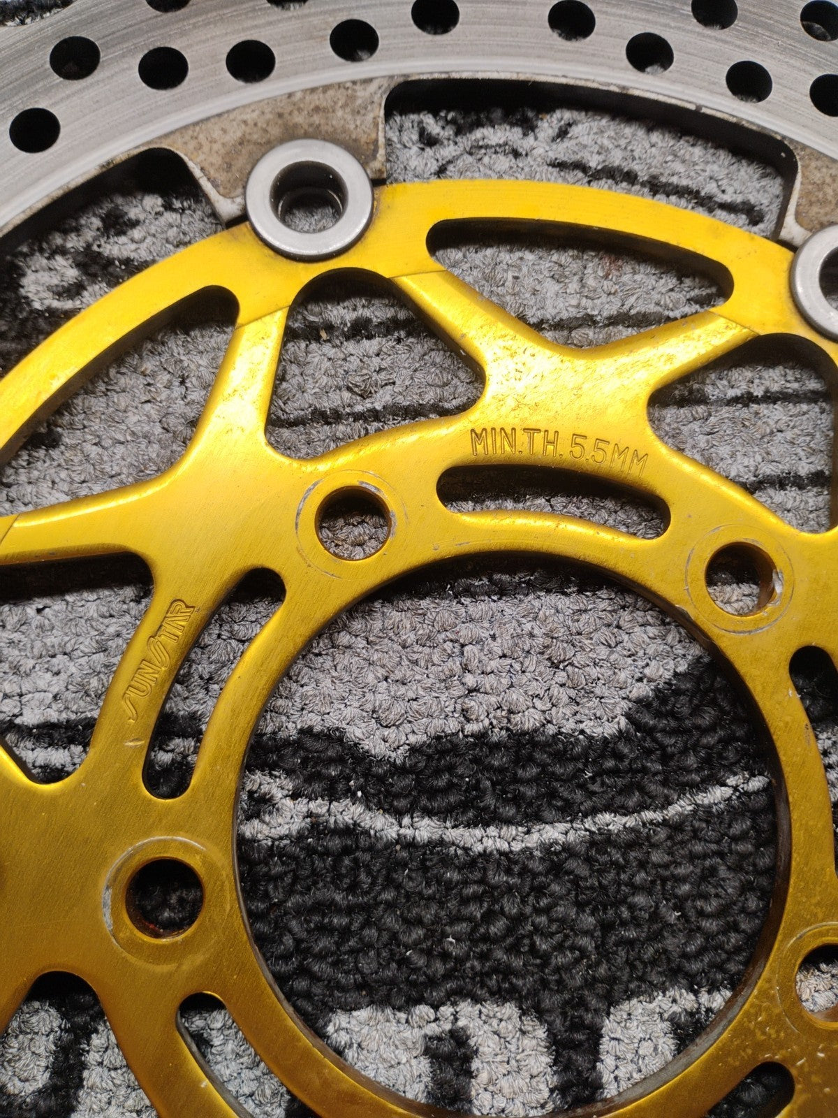 OEM 2004–2007 Sunstar LD68 Front Brake Rotors Kawasaki ZX-10R ZX-6R 305mm 5.89mm