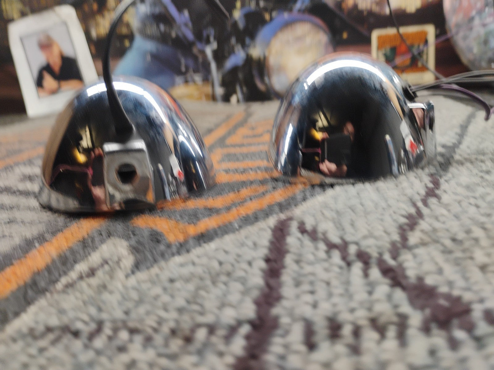 Pair Of Harley Davidson Chrome Light Housing 3"  