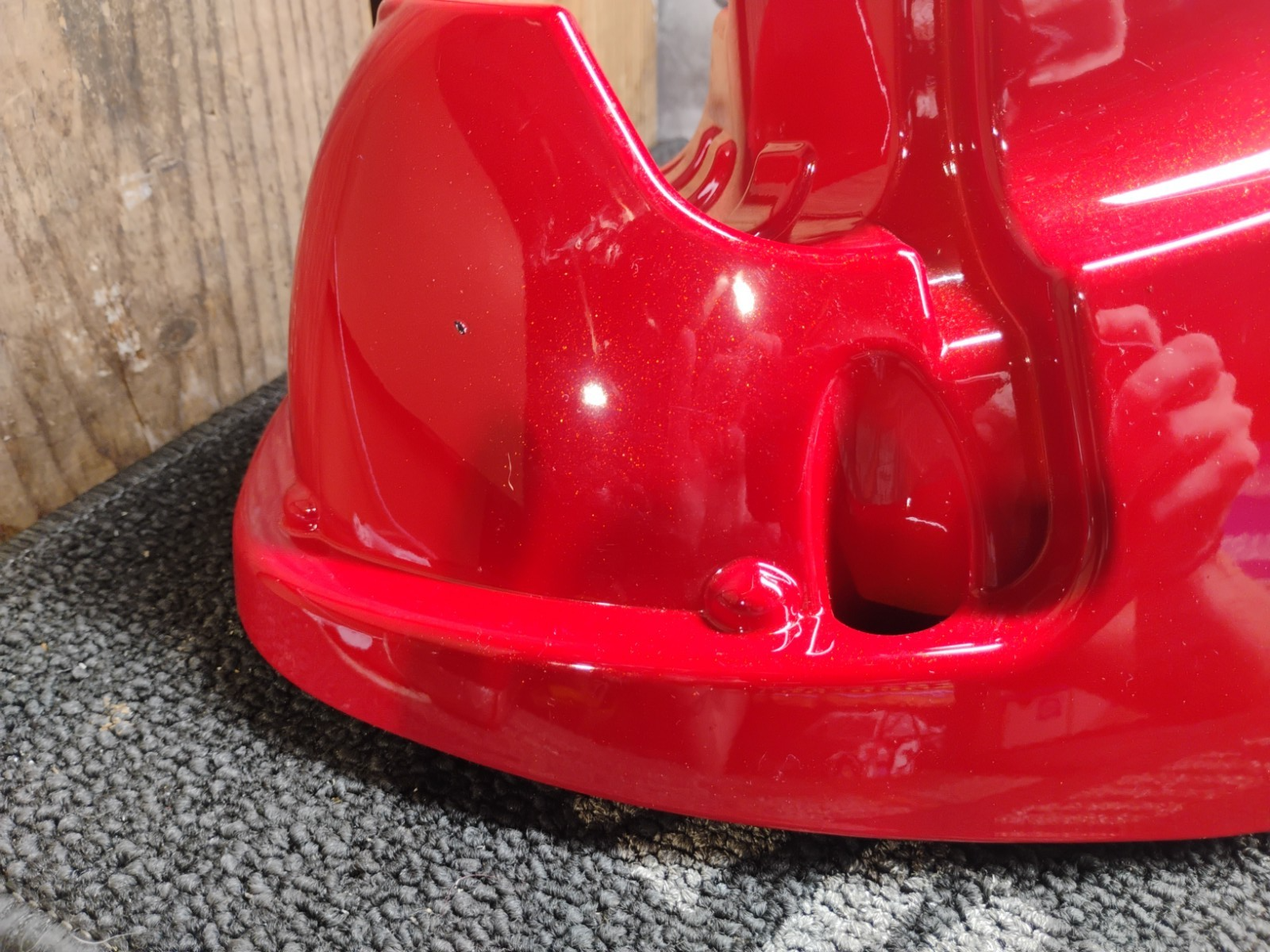 2012 Harley-Davidson CVO Right Lower Fairing Tomahawk Red OEM 58817-05