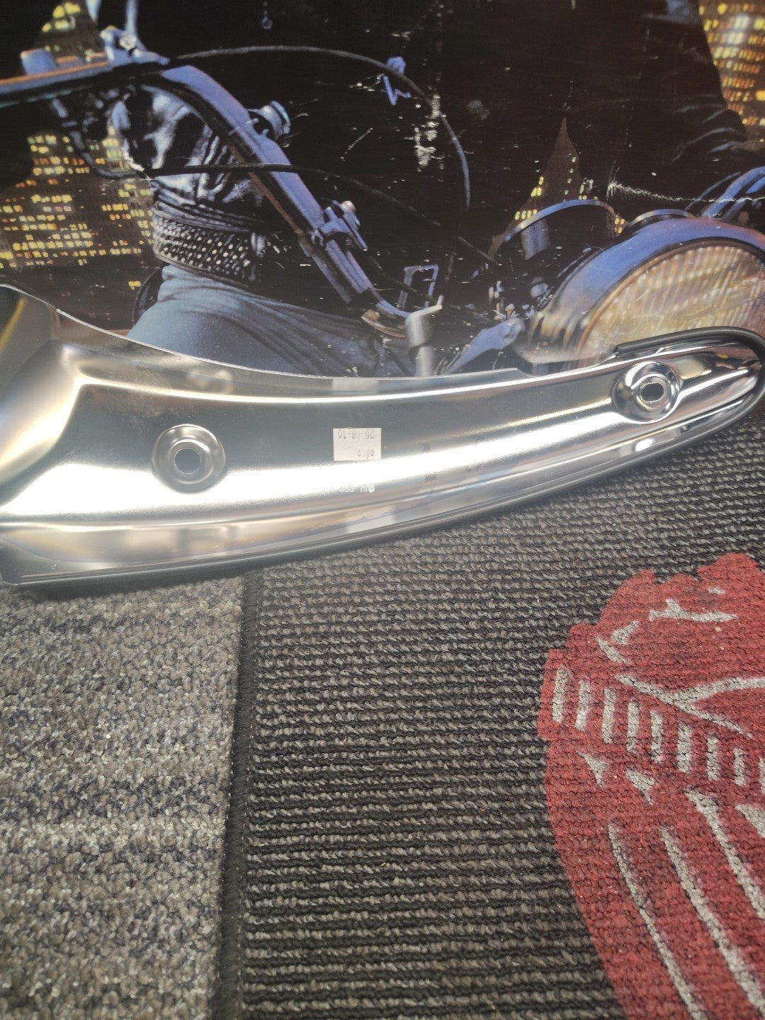 Triumph Rocket III 3 Rear Fender Support CHROME A