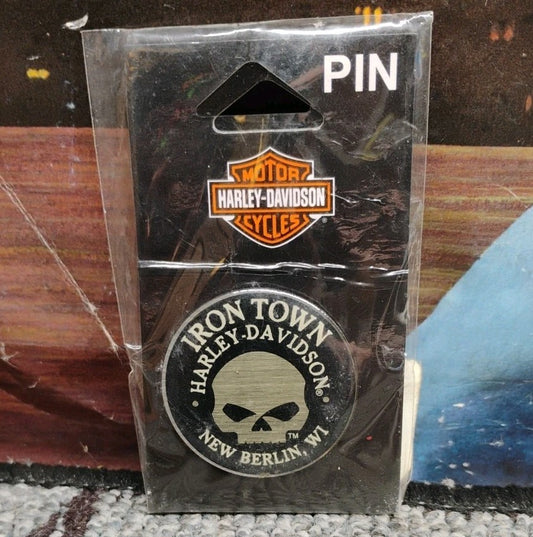 Genuine Harley Davidson Skull Emblem Dealer New Berlin Wisconsin Iron Town
