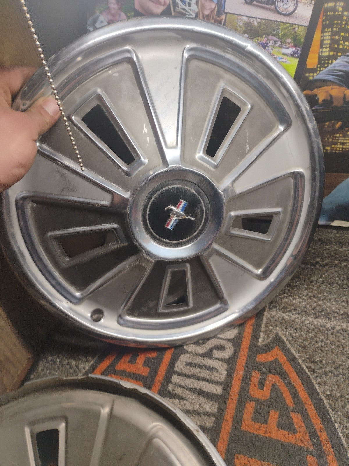 Set (4) OEM 1966 14" Ford Mustang Stainless Wheel Covers Hubcaps & Rat Rod  997