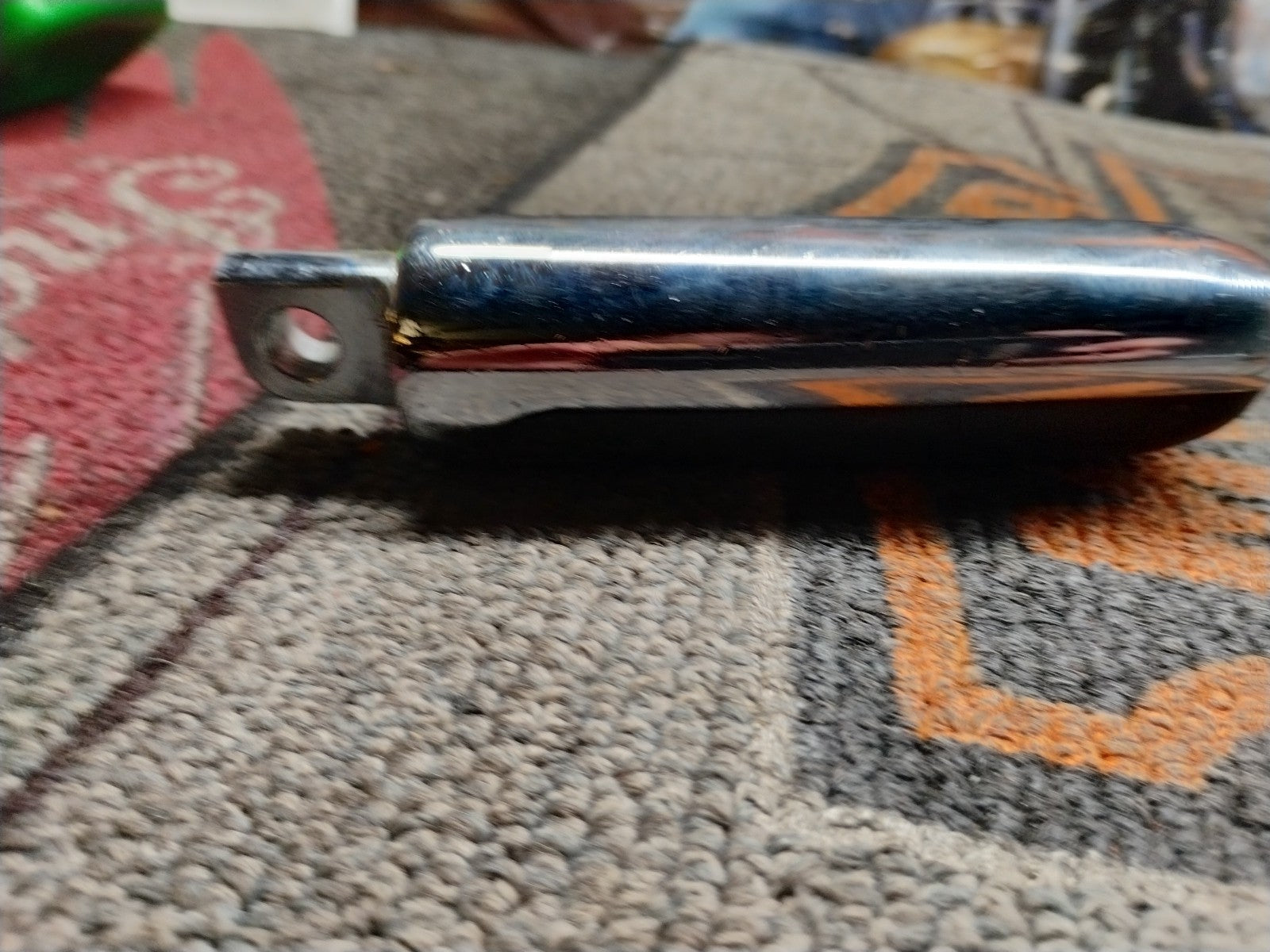 HARLEY DAVIDSON OEM CHROME & RUBBER FOOTPEG LEFT