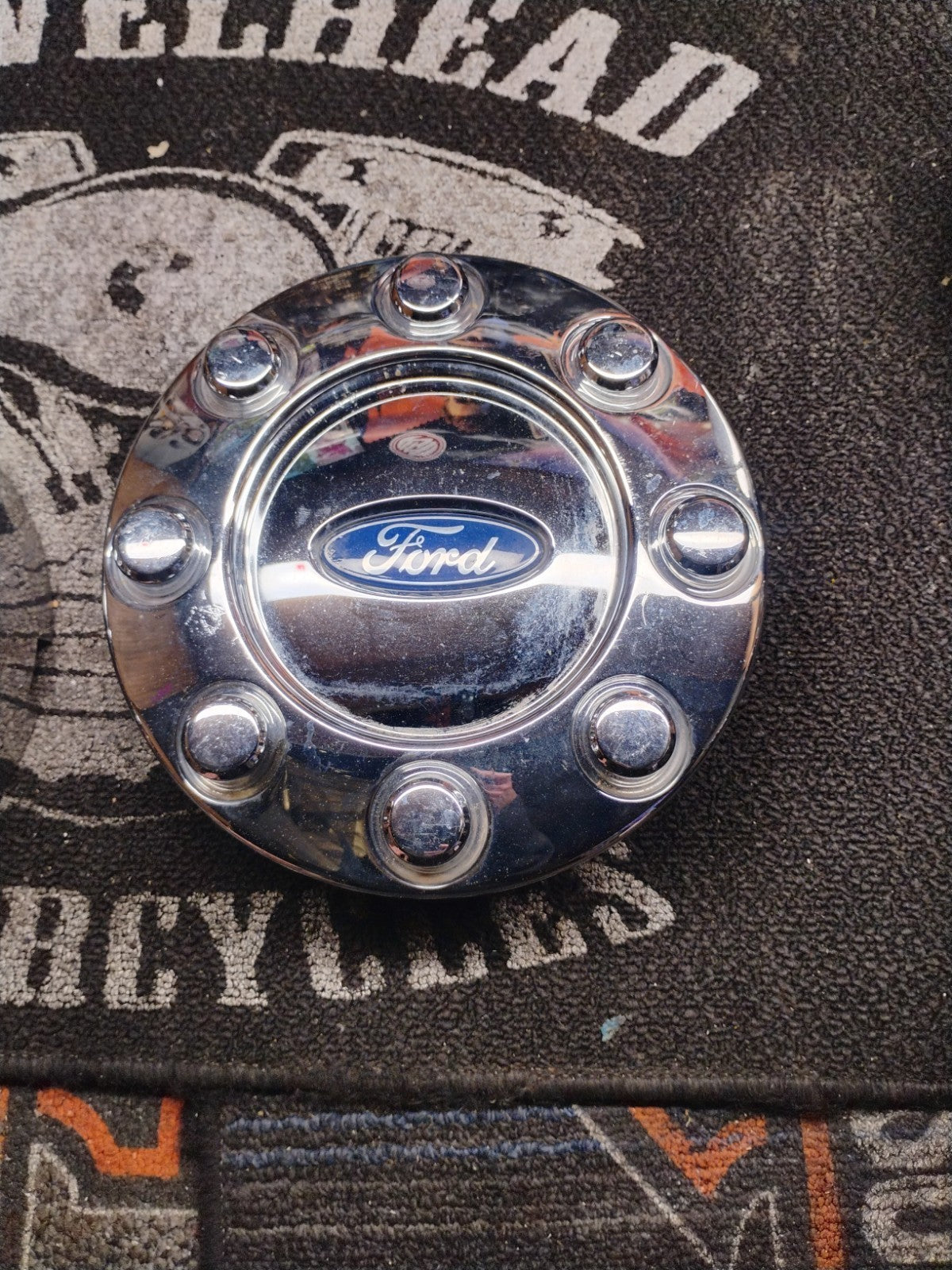 Set of 4 OEM Ford King Ranch Center Caps Chrome Hub Covers
