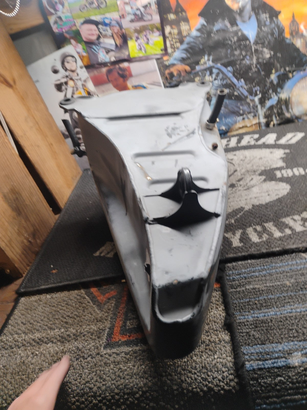 Harley-Davidson Softail Split Gas Fuel Tank Set Raw Steel OEM