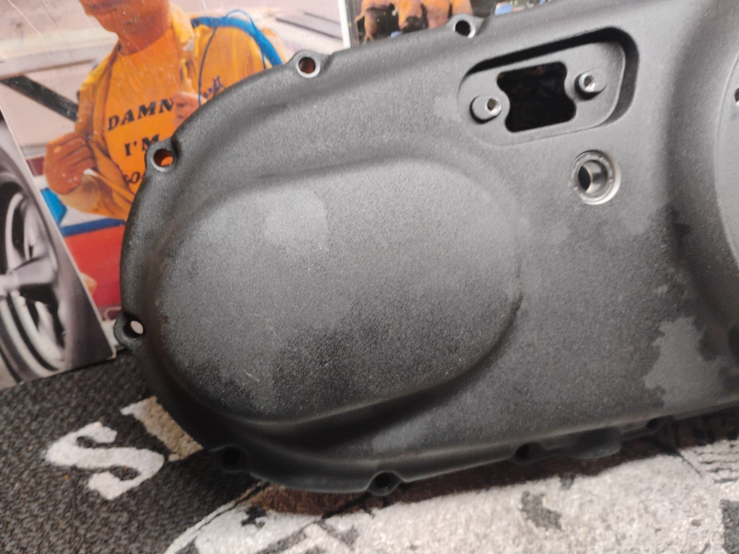 V-Twin Black Outer Primary Cover Harley-Davidson Softail Dyna 35951-04