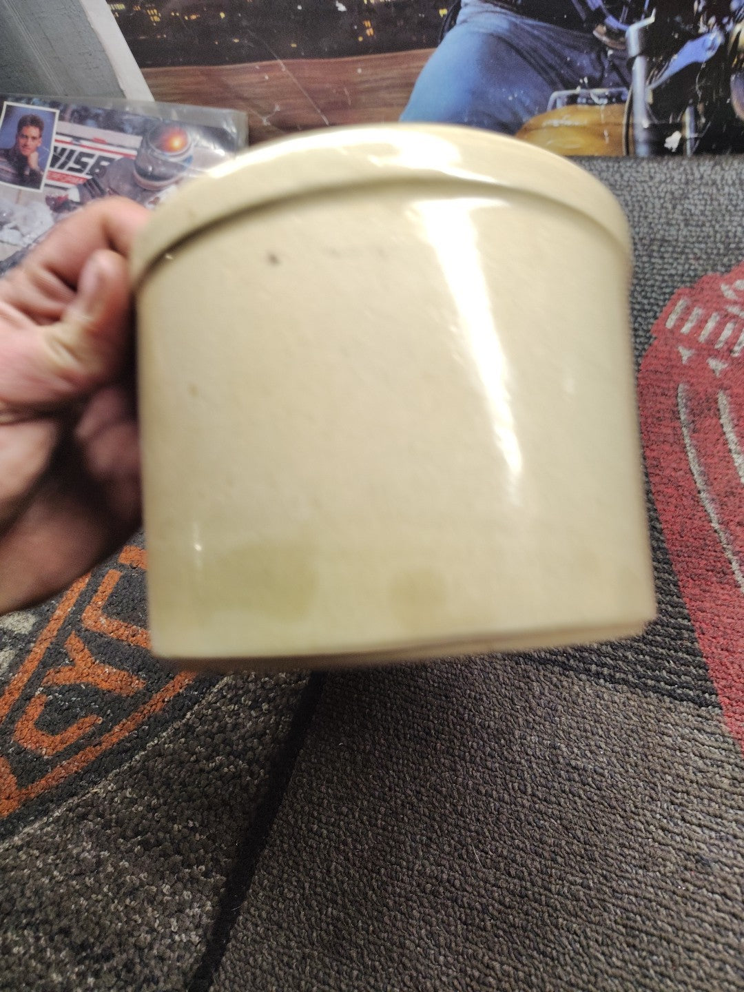 VintPottery Crock "Grandma's Snacks for V.I.P. Grandchildren"Candle Crock