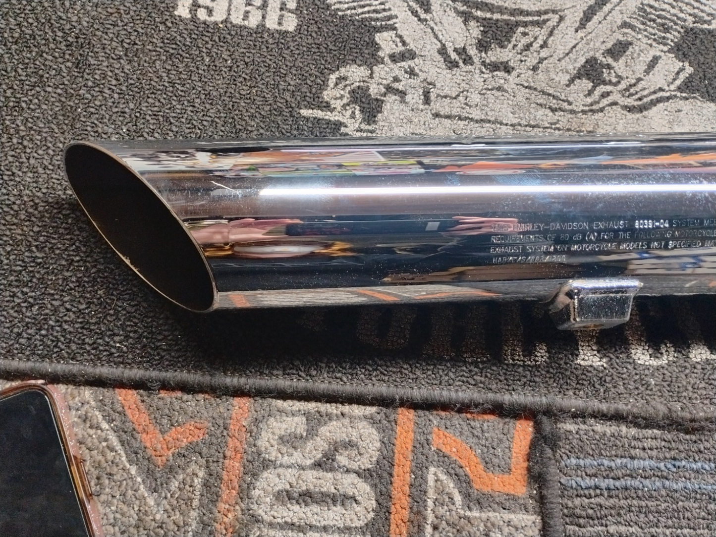 Harley-Davidson OEM Shorty Dual Rear Silencer Muffler 80391-04