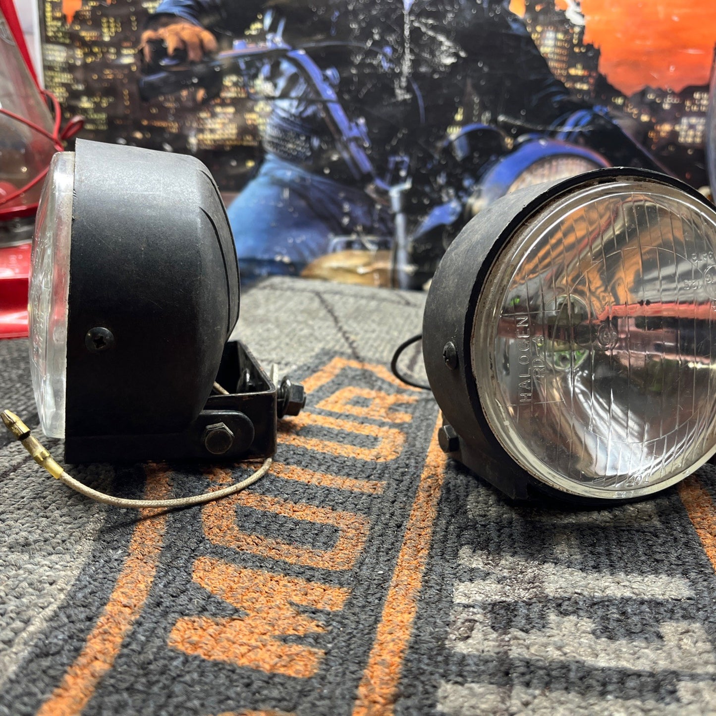  Emgo universal motorcycle headlight assembly 4in
