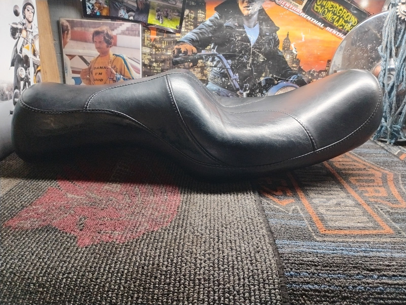 HARLEY DAVIDSON SPORTSTER SEAT DRIVER PASSENGER PILLION CUSTOM 1200 883 ROADSTER