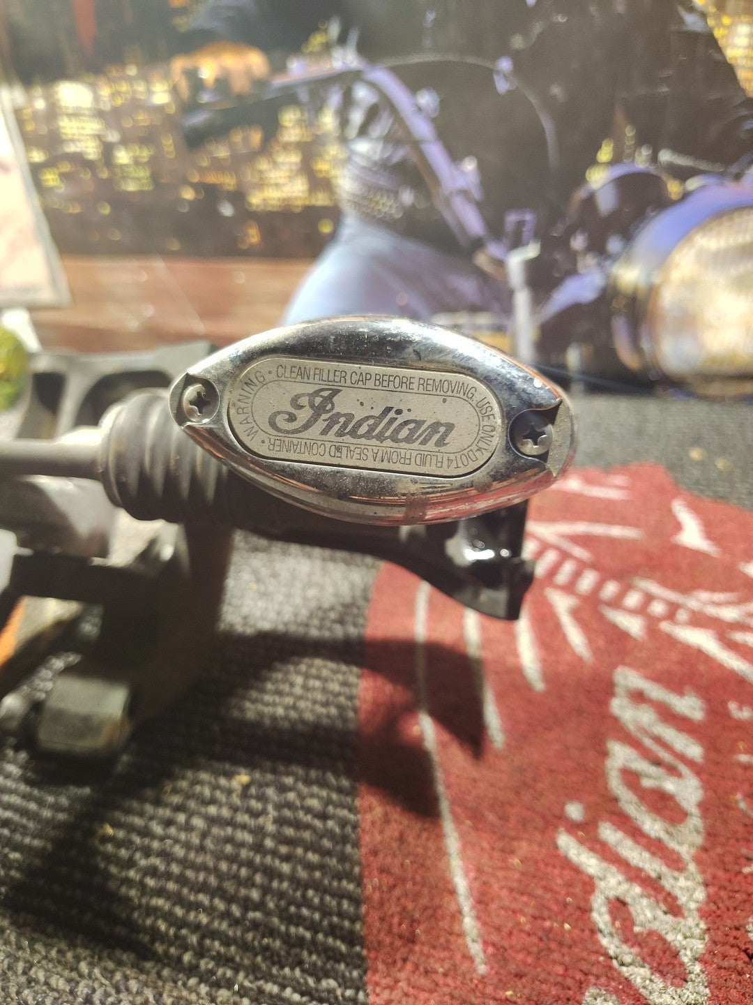 2017 Indian Chieft Rear Brake Pedal Lever Bracket An Master Cylinder 