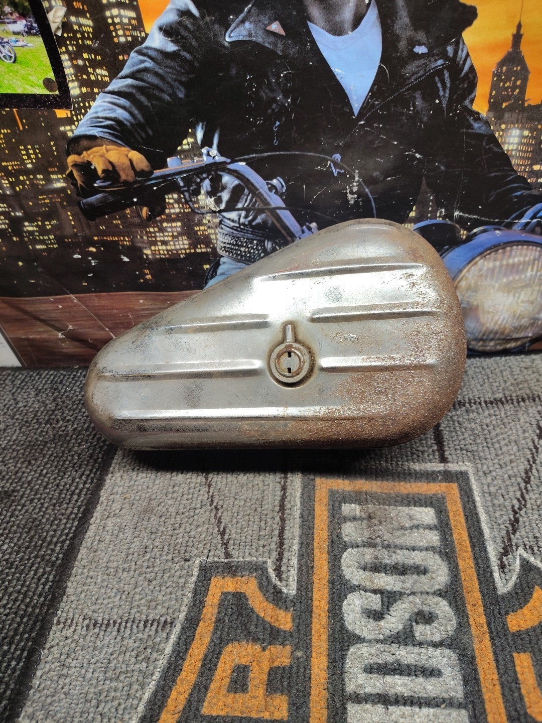  Crusty 1955 Harley Panhead Flathead Knucklehead EL FL UL OEM *2252A Tool Box 