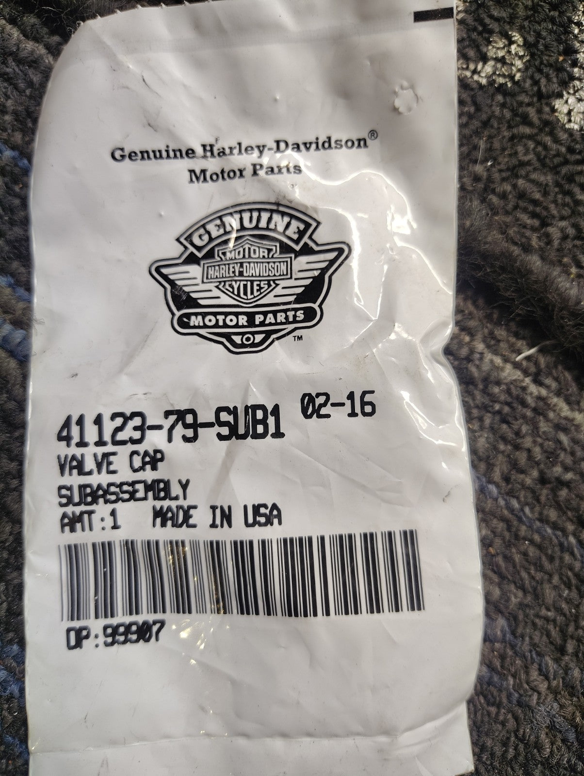 OEM Harley-Davidson Valve Cap Sub-Assembly 41123-79SUB1 Shovelhead