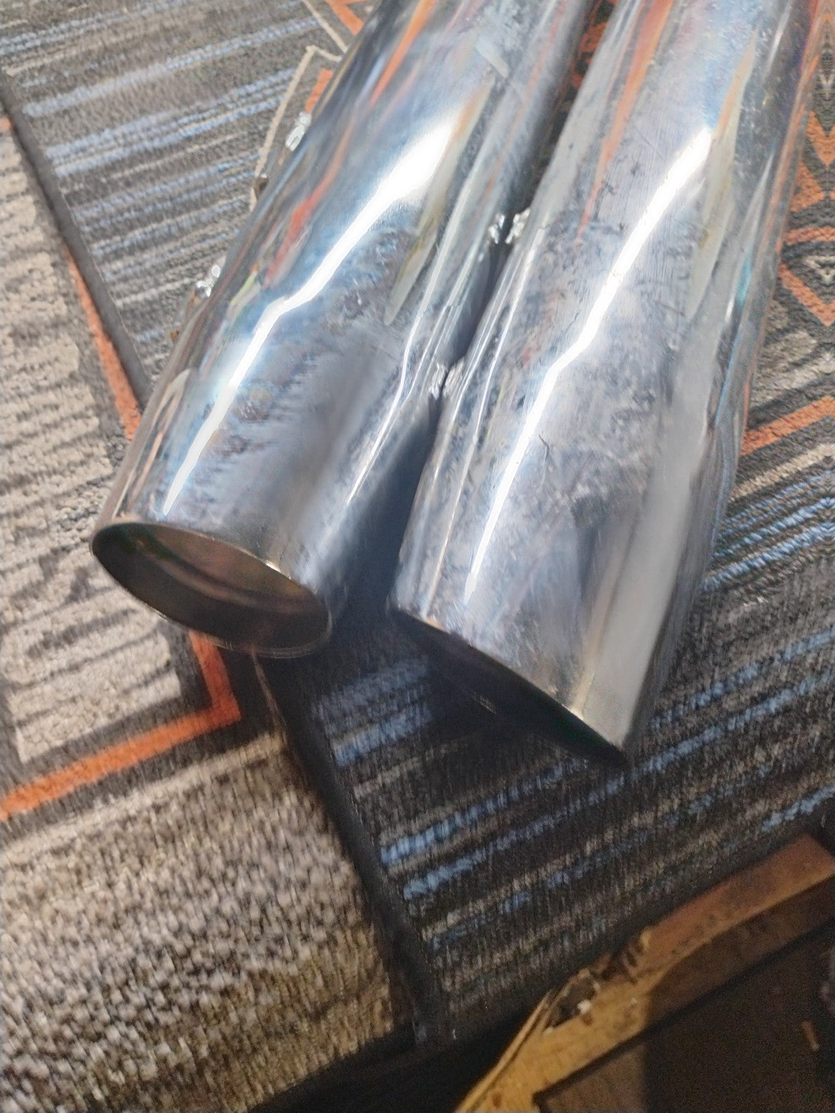 NEW TAKE OFF Road King HARLEY DAVIDSON Muffler Exhaust Pipe # 65546-98 65547-98