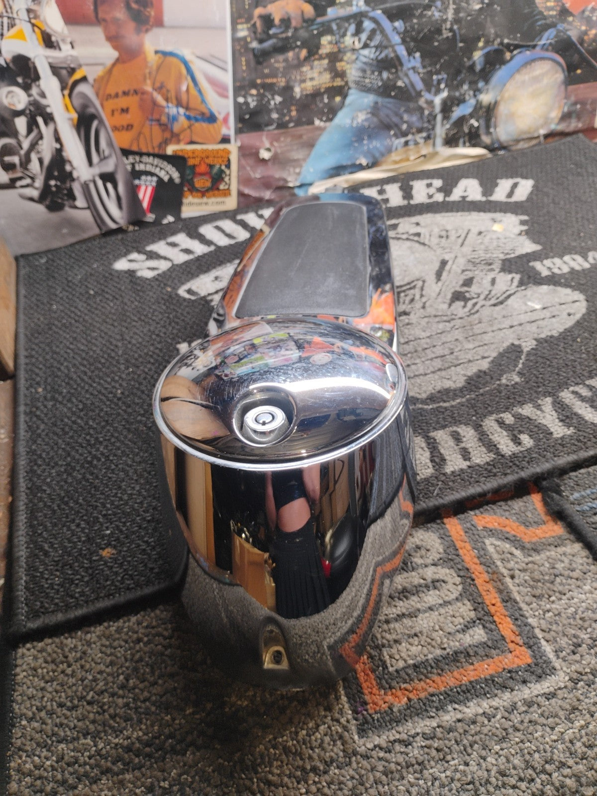 OEM Harley-Davidson Chrome Gas Tank Console Dash 2008-Up 61270-08