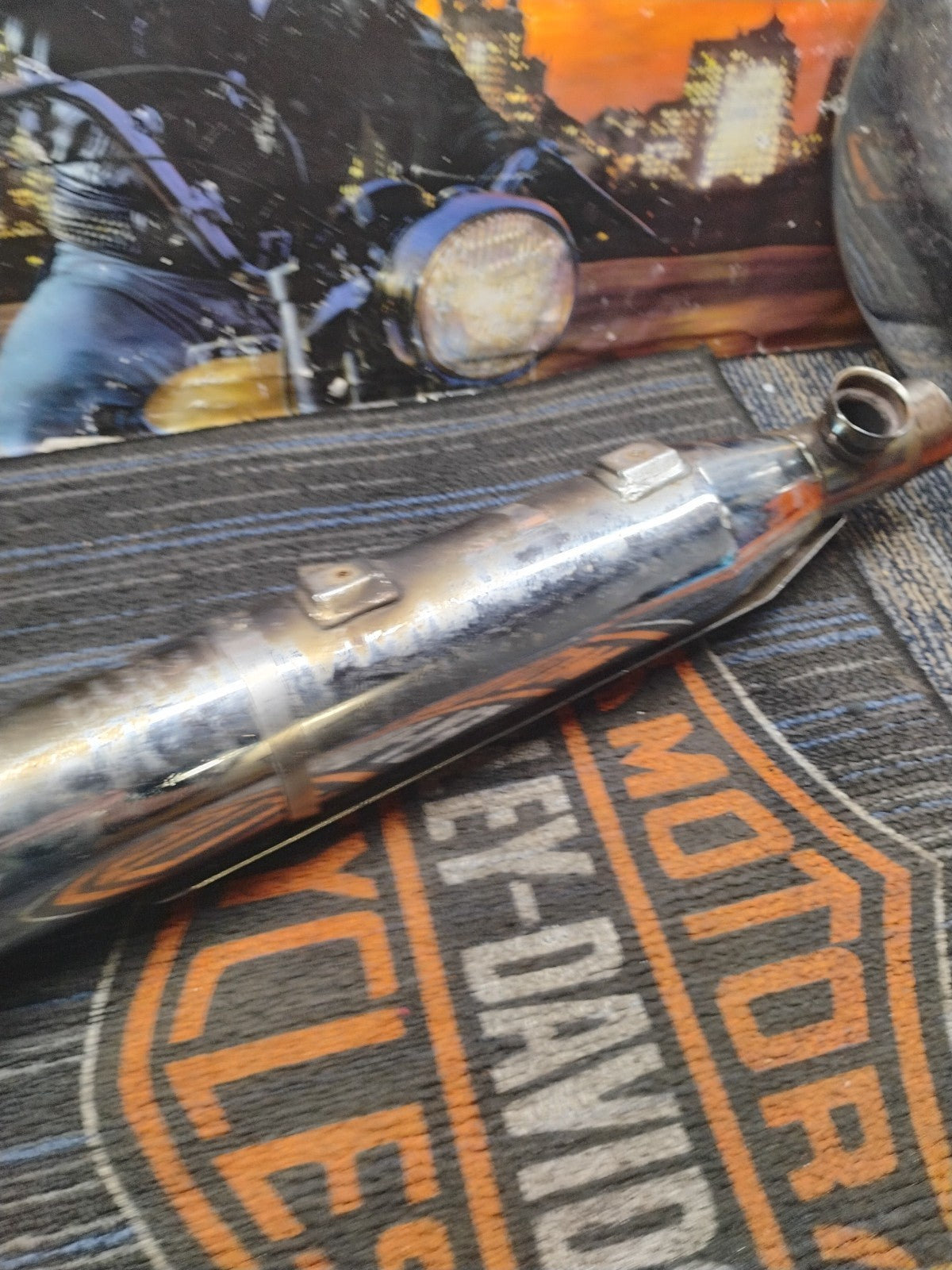 Harley-Davidson 65413-00 Exhaust System Muffler Chrome 2000+ Softail Dyna