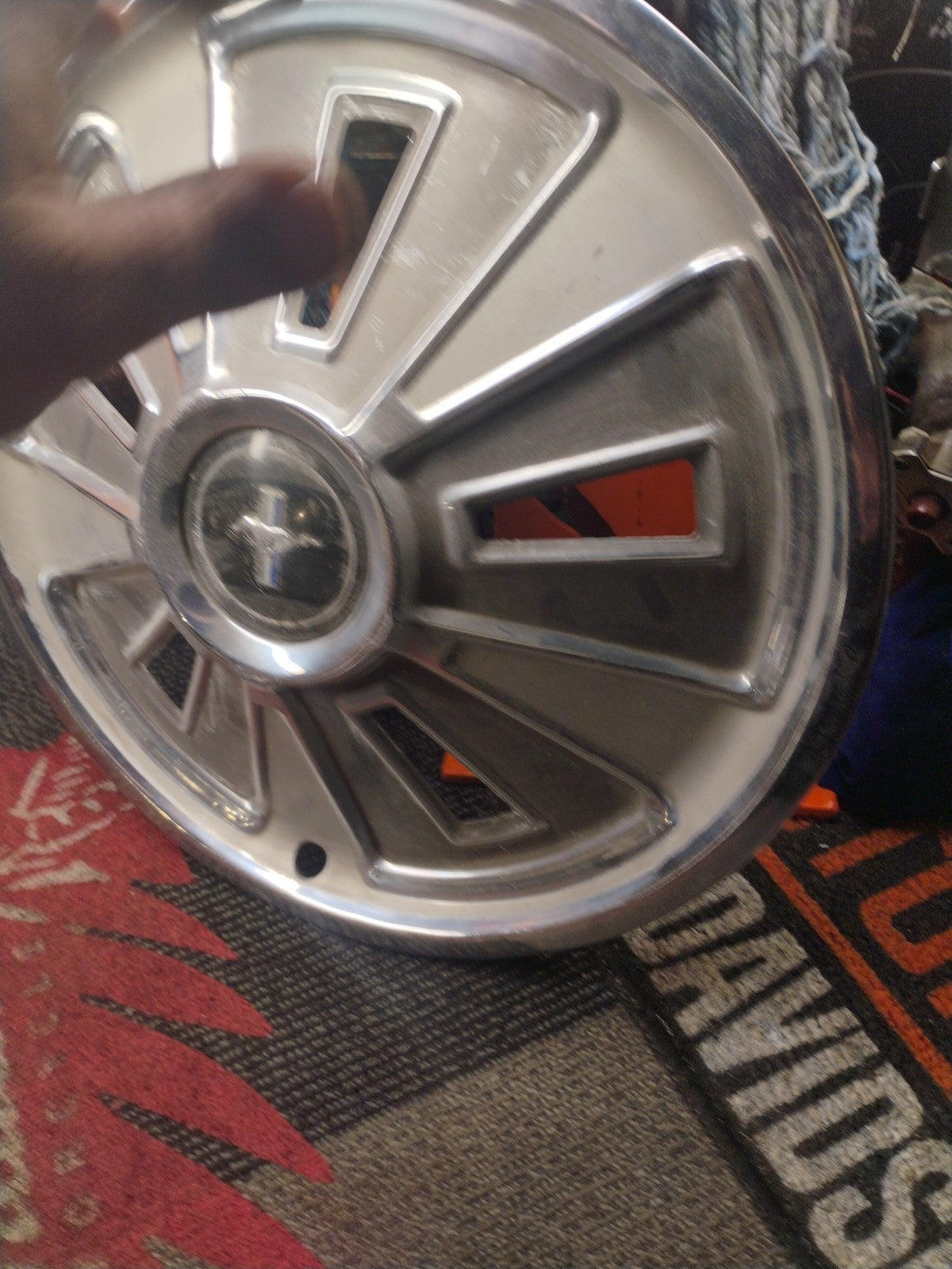 Set (4) OEM 1966 14" Ford Mustang Stainless Wheel Covers Hubcaps & Rat Rod  997