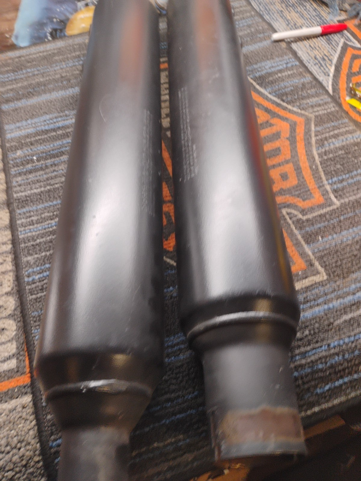 🔥OEM 17-23 Harley Touring Exhaust Mufflers Slip-on's Ceramic Black Stock🔥