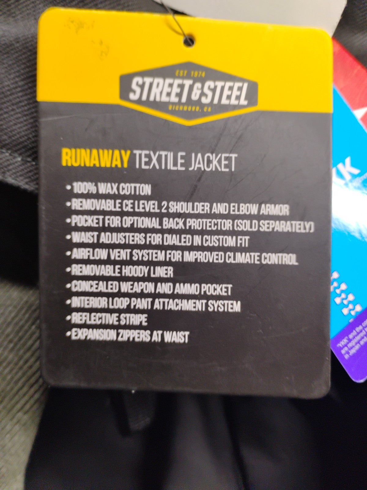 Street & Steel W2XL Biker Jacket With Elbow Pads