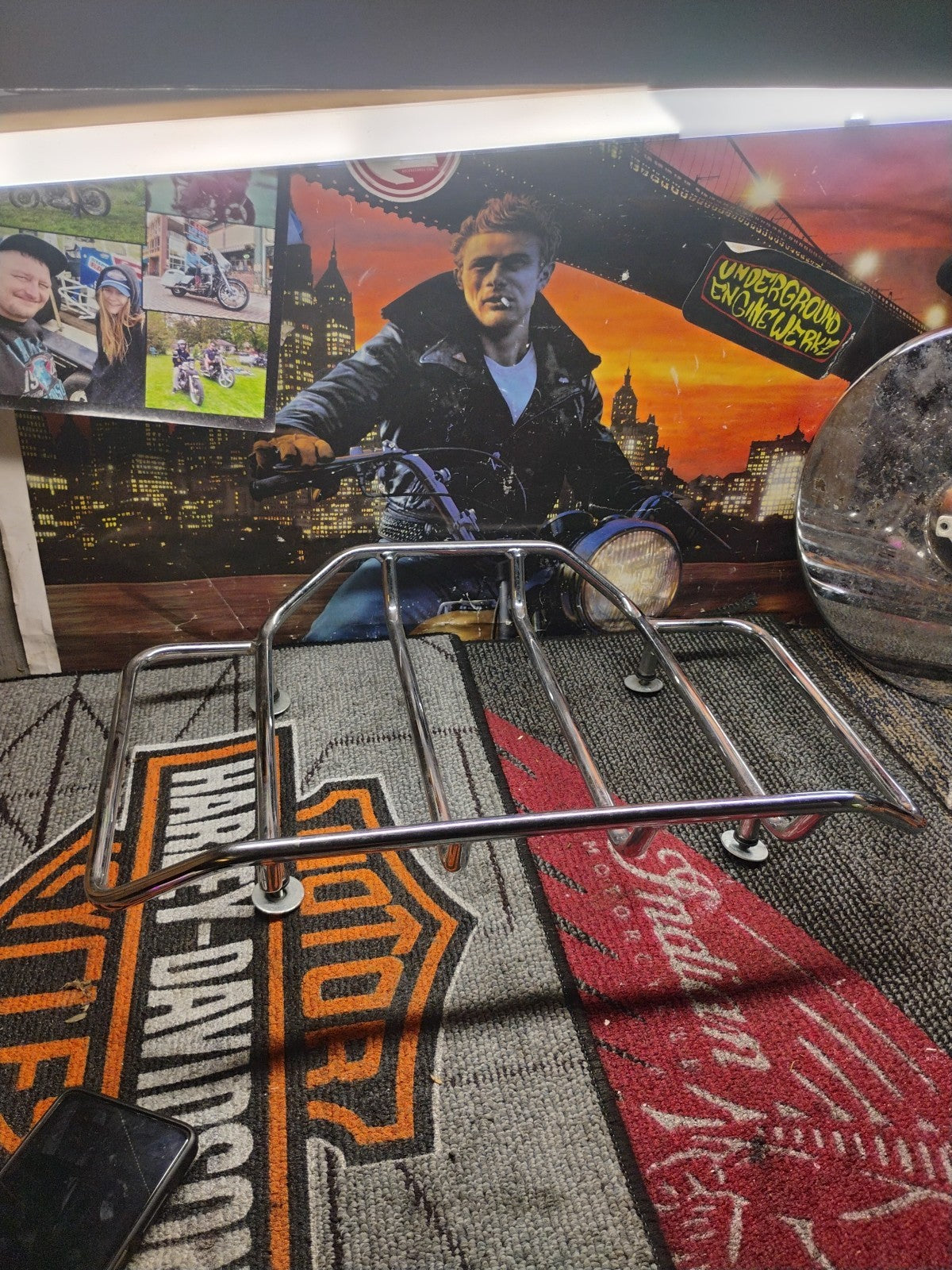 Harley-Davidson 08 & Later Touring Tour Pak Chrome Luggage Rack  53665-87