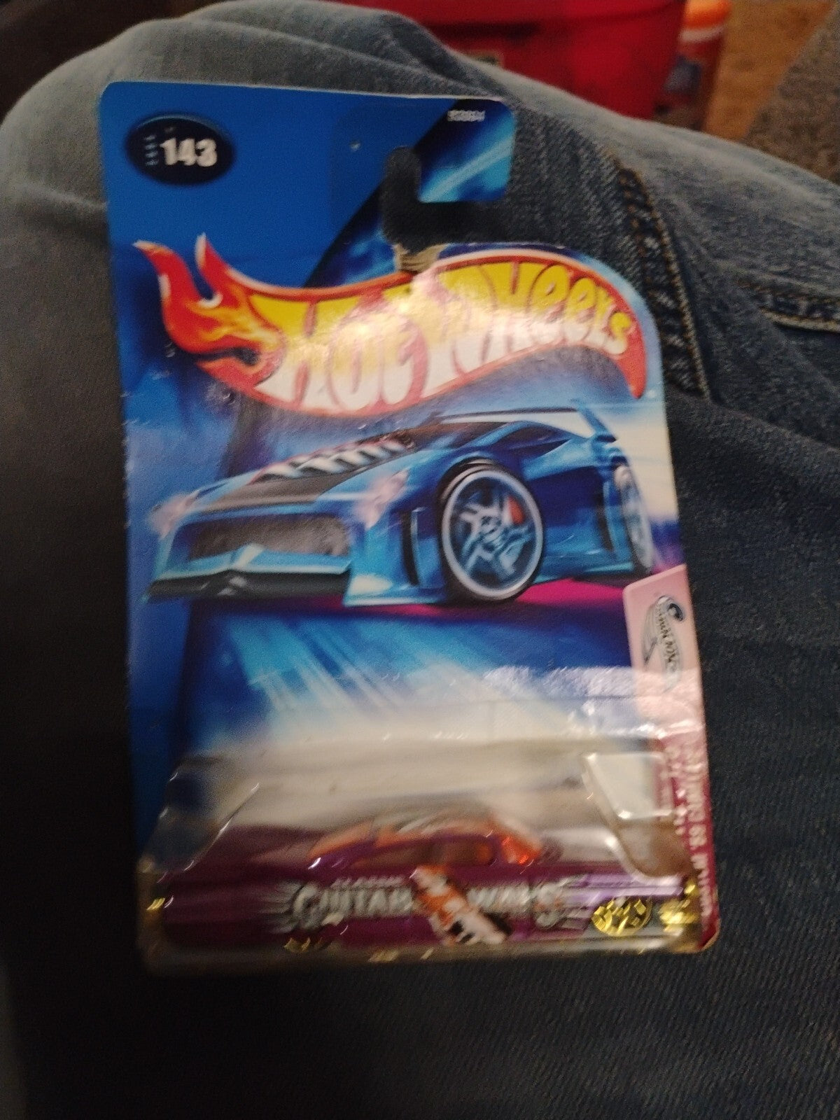2004 Hot Wheels CUSTOM '59 CADILLAC #143 short☆ plum/gold;guitar wars🎸CRANK ITZ