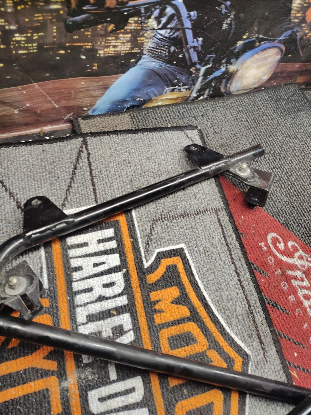 Hard Saddlebag Saddle bag Conversion Brackets Mounts For Harley Davidson Softail