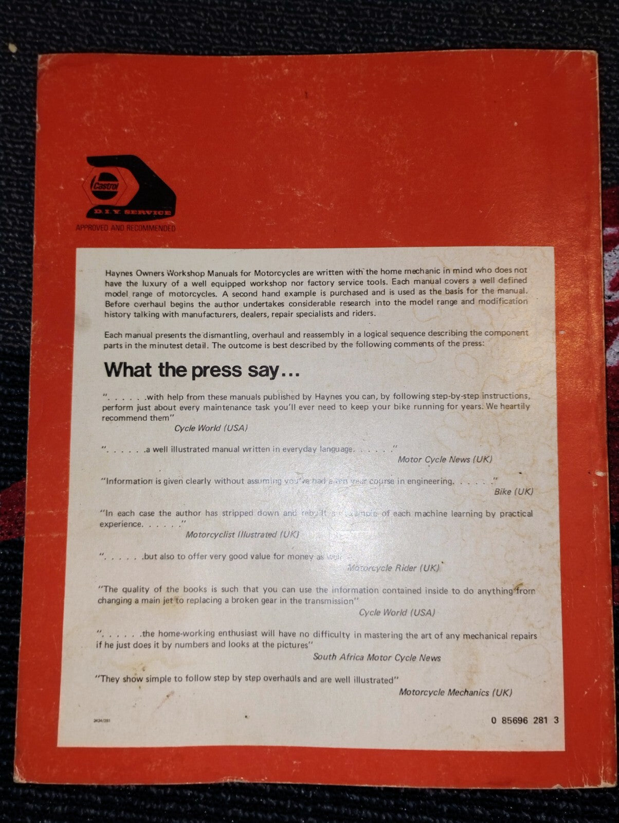 KAWASAKI workshop manual Haynes 1974 ON KZ400 TWINS