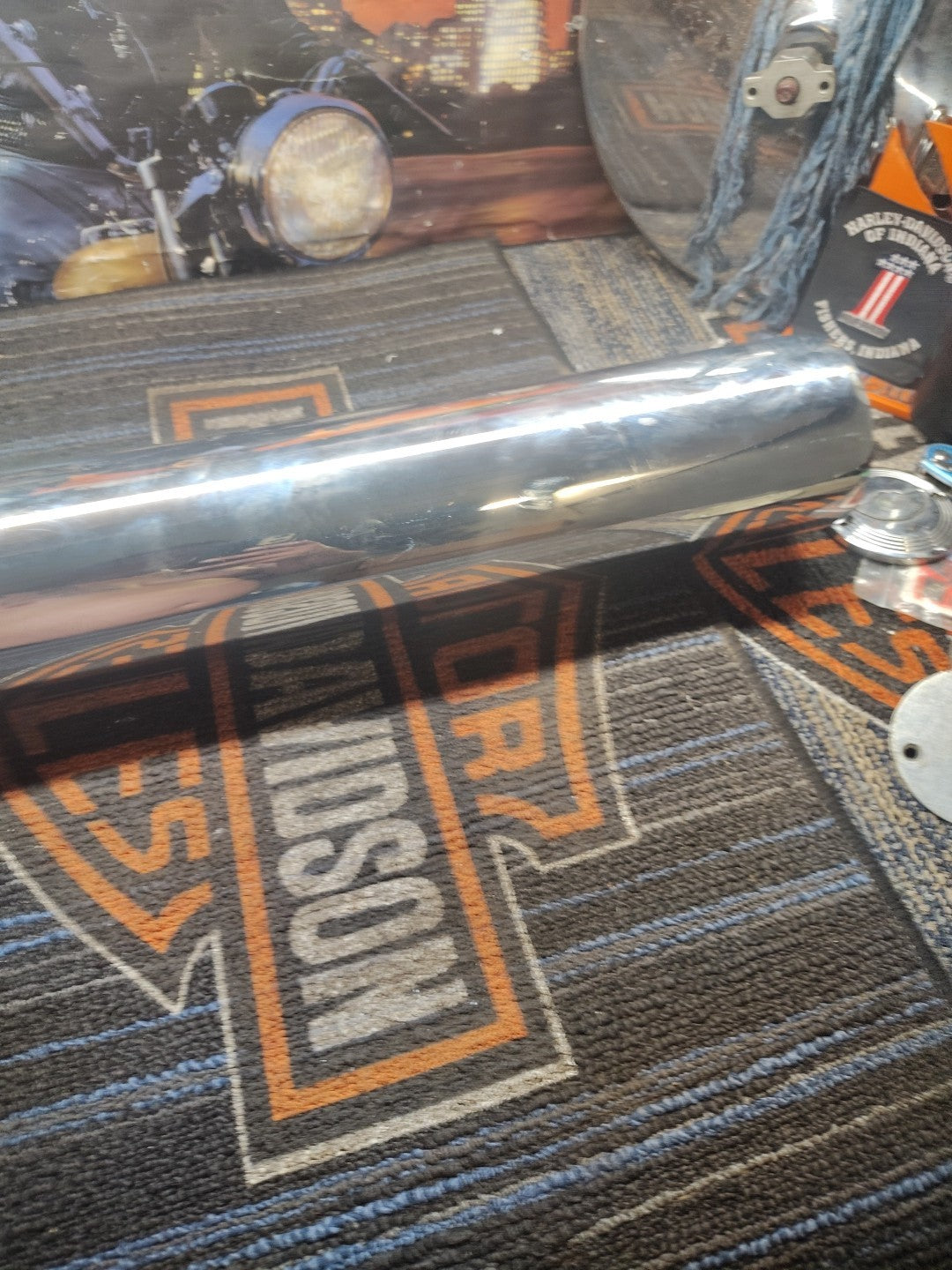 Harley-Davidson Dyna FLD Rear Chrome Exhaust Muffler 65906-12 2012-2016