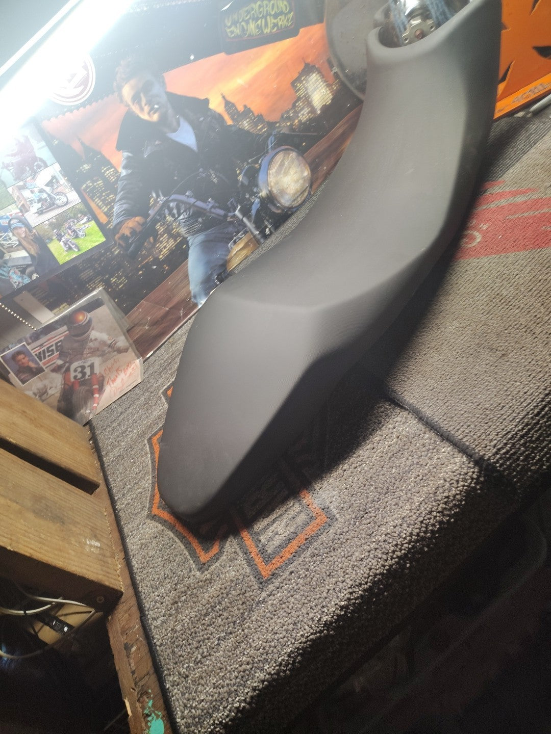 Lowered two-seater saddle, black, original a9700886, Triumph Tiger 660 Sport