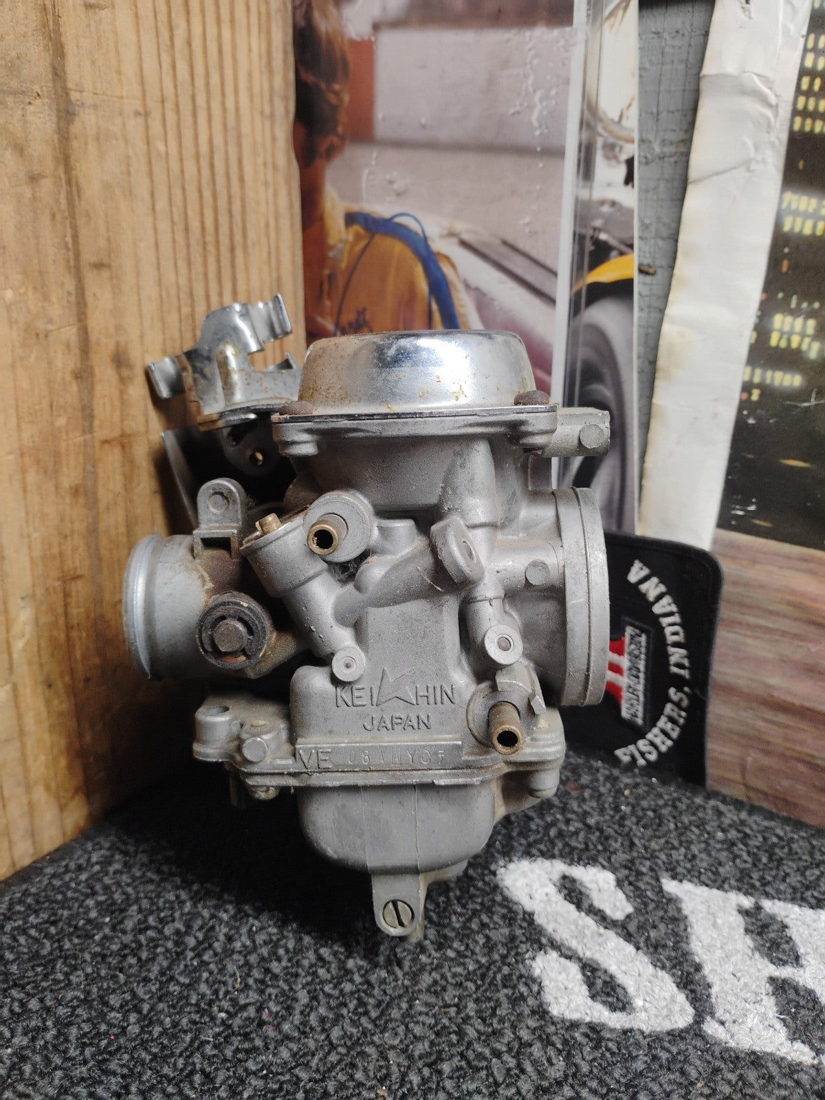 Honda CBX500 Classic Carburetor Keihin Japan VE0AAWYC OEM Vintage Carb Chrome