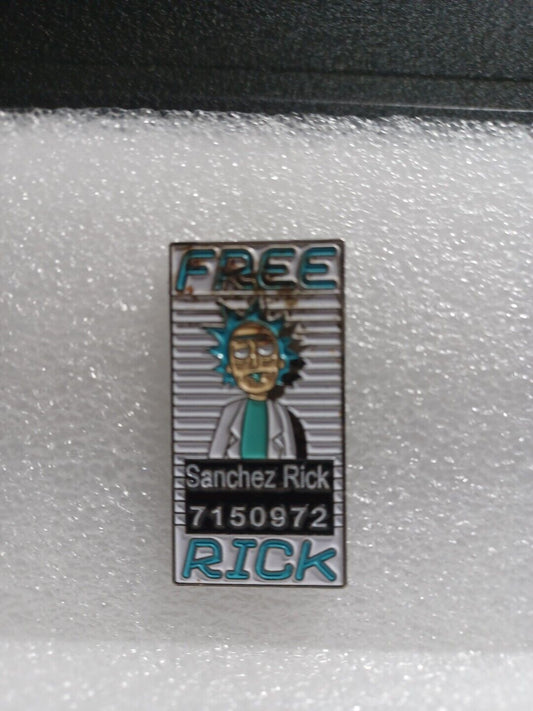 Rick And Morty Free Rick Pin - Large 2.5 Inch Hat Pins