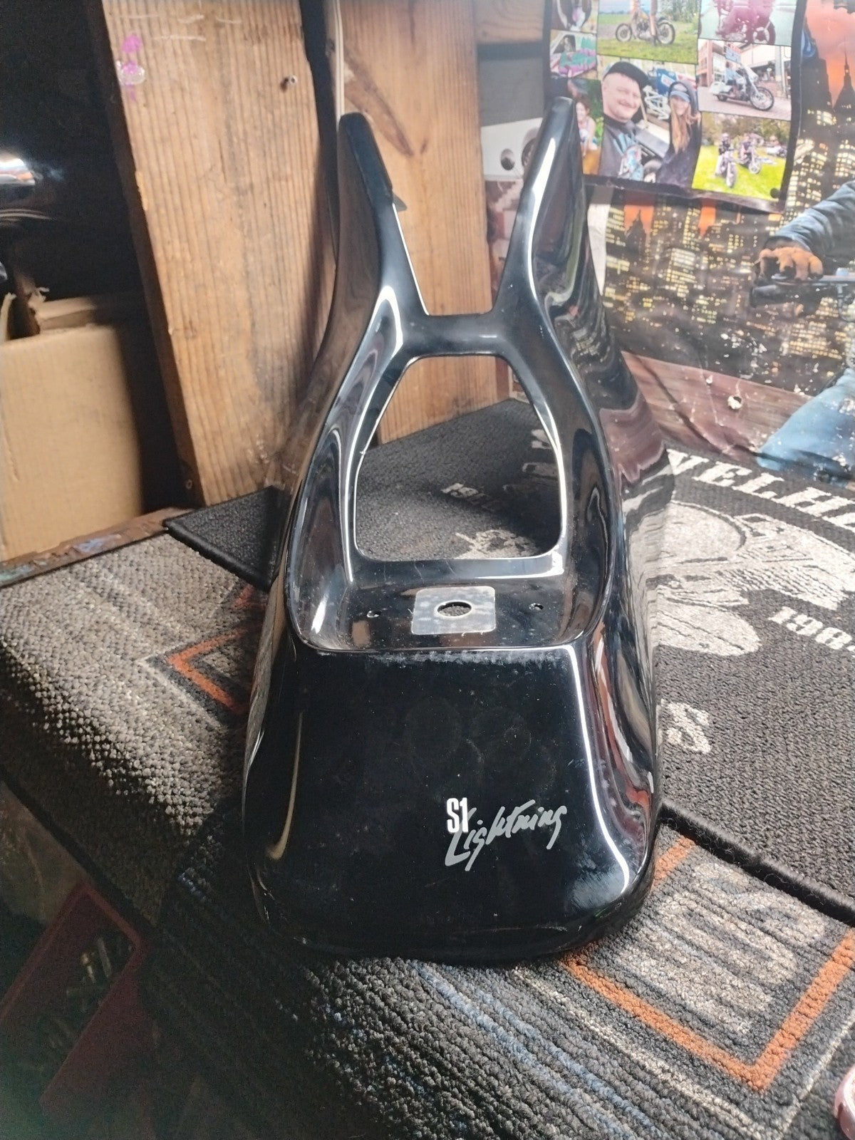 1996-1998 Buell S1 Lightning Rear Tail Fairing Seat Cowl Black OEM M0190.TA