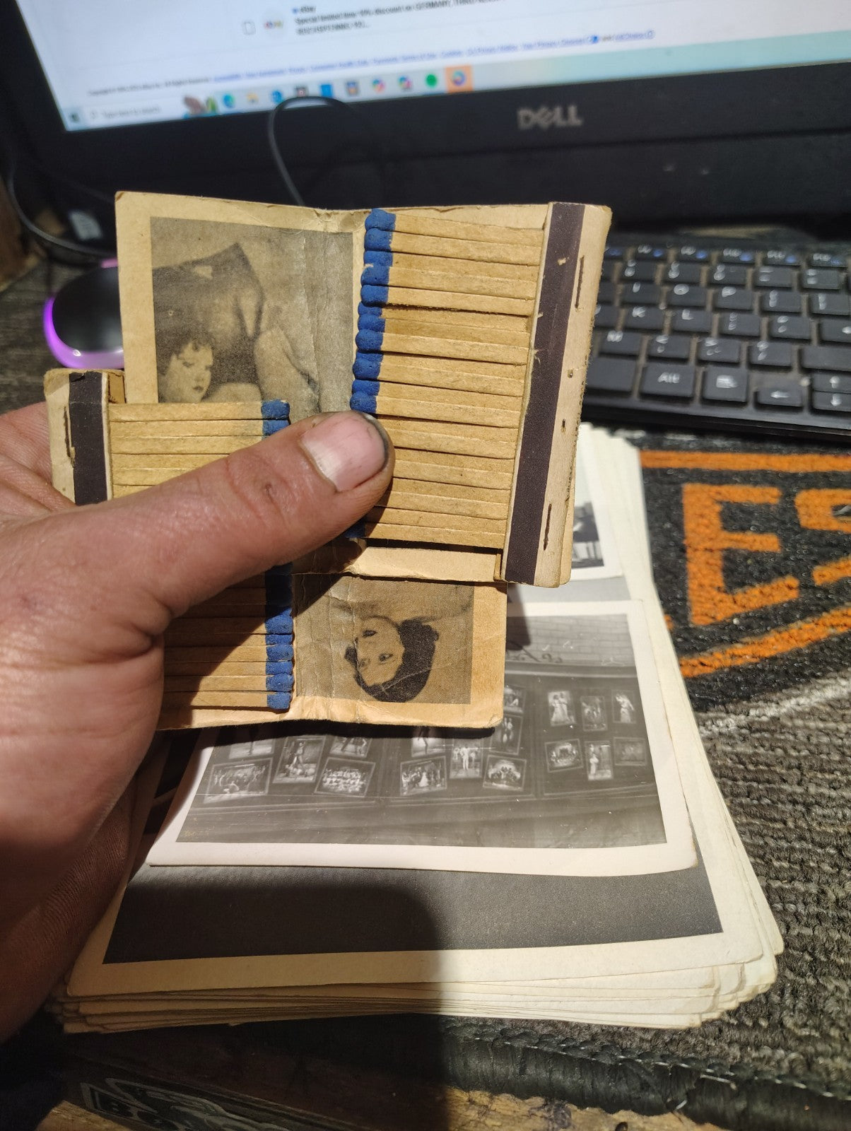 WW2 Vintage Erotic Nude Ladies Matchbox Matches collectible AdvertisiUnused RARE